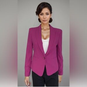 Bcbgmaxazria Lloyd Asymmetrical Open-front Blazer In Bare Pink
